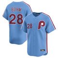 Davalo P.Phillies #28 Alec Bohm Player Light Blue Home Limited Stitched Jerseys