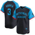 Davalo P.Phillies #3 Bryce Harper Player Navy National League All-Star Limited Game Stitched Jerseys