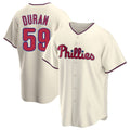 Davalo P.Phillies #59 Jhoan Duran Player Cream Home Game Stitched Jerseys