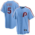 Davalo P.Phillies #5 Bryson Stott Player Light Blue Home Limited Game Stitched Jerseys