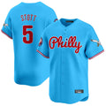 Davalo P.Phillies #5 Bryson Stott Player Light Blue Phillies & Eagles Vapor Premier Limited Stitched Jerseys