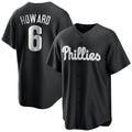 Davalo P.Phillies #6 Ryan Howard Player Black Alt Fashion Home Game Stitched Jerseys