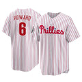 Davalo P.Phillies #6 Ryan Howard Player White Home Game Stitched Jerseys