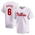 Davalo P.Phillies #6 Ryan Howard Player White Home Limited Stitched Jerseys
