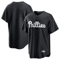 Davalo P.Phillies Blank Player Black Alt Fashion Home Game Stitched Jerseys