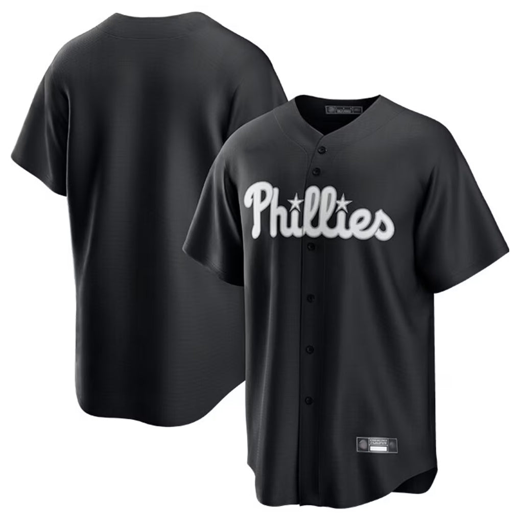 Davalo P.Phillies Blank Player Black Alt Fashion Home Game Stitched Jerseys