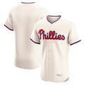 Davalo P.Phillies Blank Player Cream Home Limited Elite Stitched Jerseys