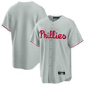 Davalo P.Phillies Blank Player Gray Home Game Stitched Jerseys