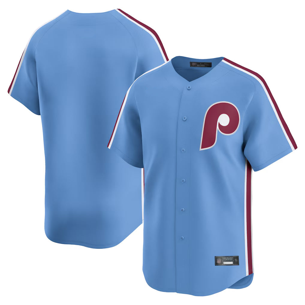 Davalo P.Phillies Blank Player Light Blue Game Stitched Jerseys