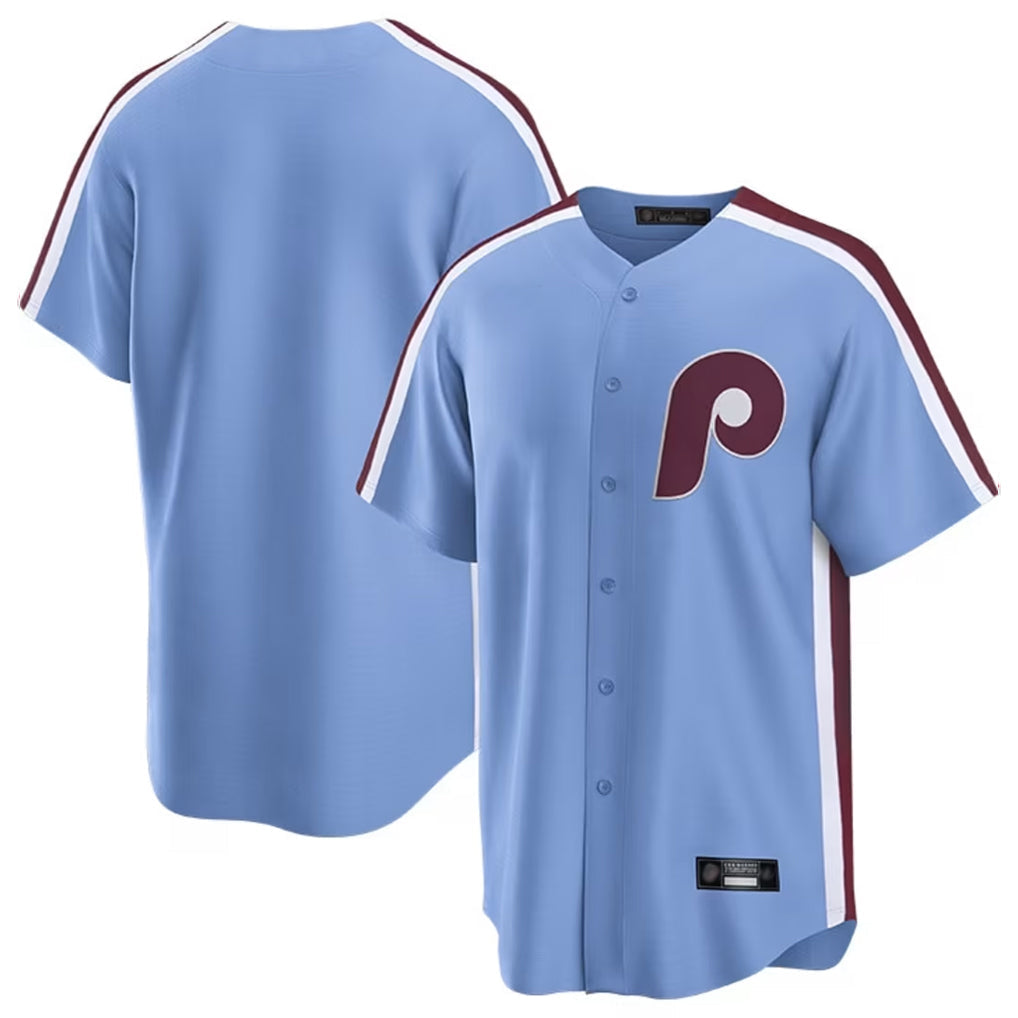 Davalo P.Phillies Blank Player Light Blue Home Limited Stitched Jerseys