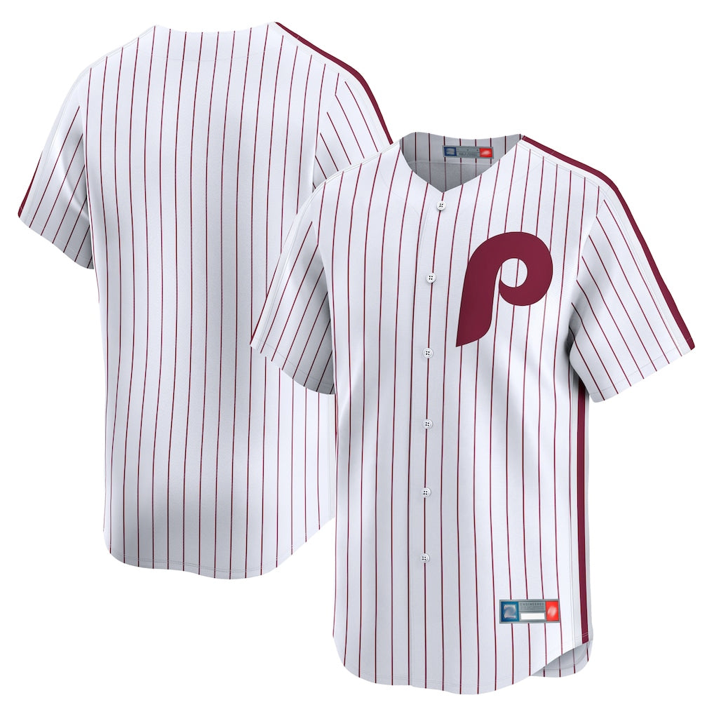 Davalo P.Phillies Blank Player White Cooperstown Collection Limited Home Stitched Jerseys