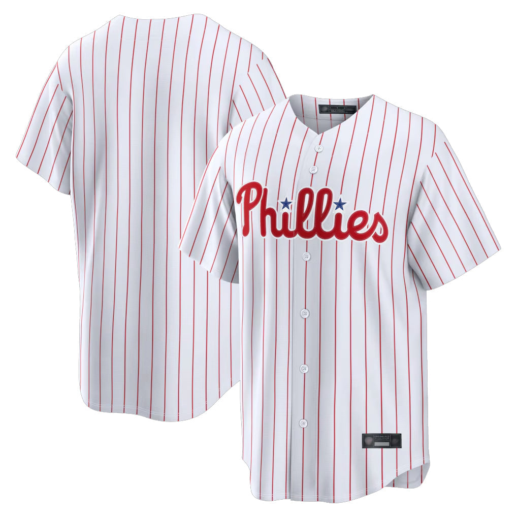 Davalo P.Phillies Blank Player White Home Limited Stitched Jerseys