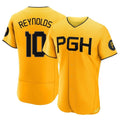 Davalo P.Pirates #10 Bryan Reynolds Player Gold City Connect Home Limited Elite Stitched Jerseys