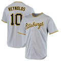 Davalo P.Pirates #10 Bryan Reynolds Player Gray Road Home Game Stitched Jerseys