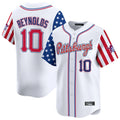 Davalo P.Pirates #10 Bryan Reynolds Player White 2025 Independence Day Vapor Premier Limited Stitched Jerseys