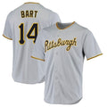 Davalo P.Pirates #14 Joey Bart Player Gray Road Home Game Stitched Jerseys