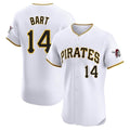 Davalo P.Pirates #14 Joey Bart Player White Home Limited Elite Stitched Jerseys