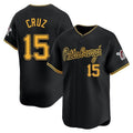 Davalo P.Pirates #15 Oneil Cruz Player Black Home Limited Stitched Jerseys