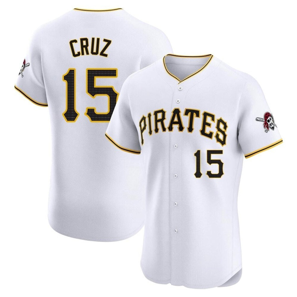 Davalo P.Pirates #15 Oneil Cruz Player White Home Limited Elite Stitched Jerseys
