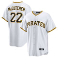 Davalo P.Pirates #22 Andrew McCutchen Player White Home Game Stitched Jerseys