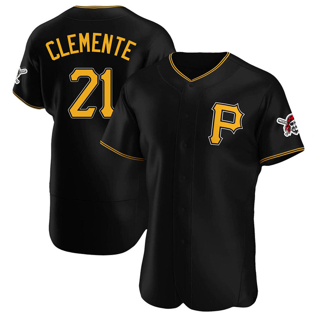 Davalo P.Pirates #21 Roberto Clemente Player Black Alternate 2025 Home Limited Elite Stitched Jerseys