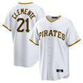 Davalo P.Pirates #21 Roberto Clemente Player White Home Game Stitched Jerseys