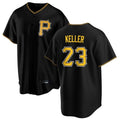 Davalo P.Pirates #23 Mitch Keller Player Black Home Game Stitched Jerseys