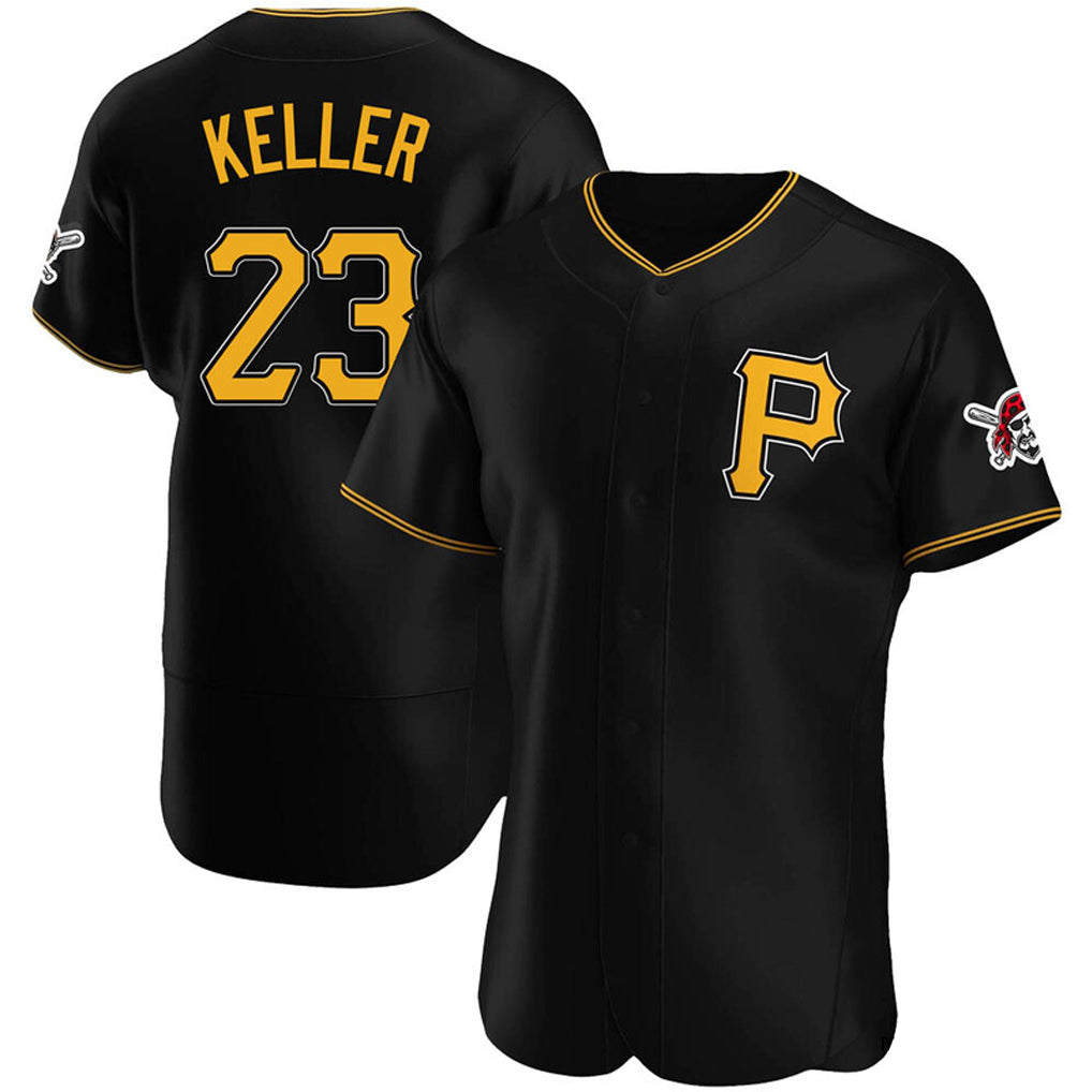 Davalo P.Pirates #23 Mitch Keller Player Black Home Limited Elite Stitched Jerseys