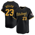 Davalo P.Pirates #23 Mitch Keller Player Black Home Limited Stitched Jerseys