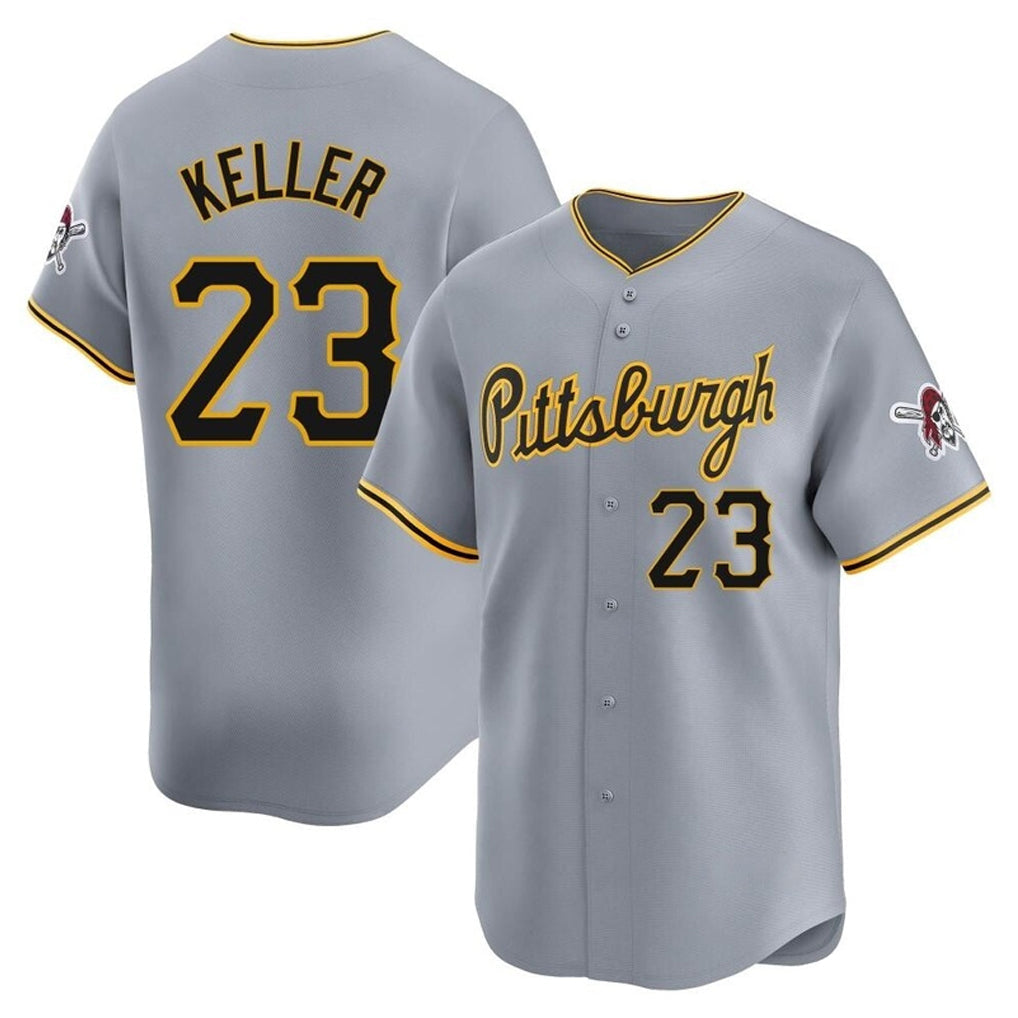 Davalo P.Pirates #23 Mitch Keller Player Gray Road Home Limited Stitched Jerseys