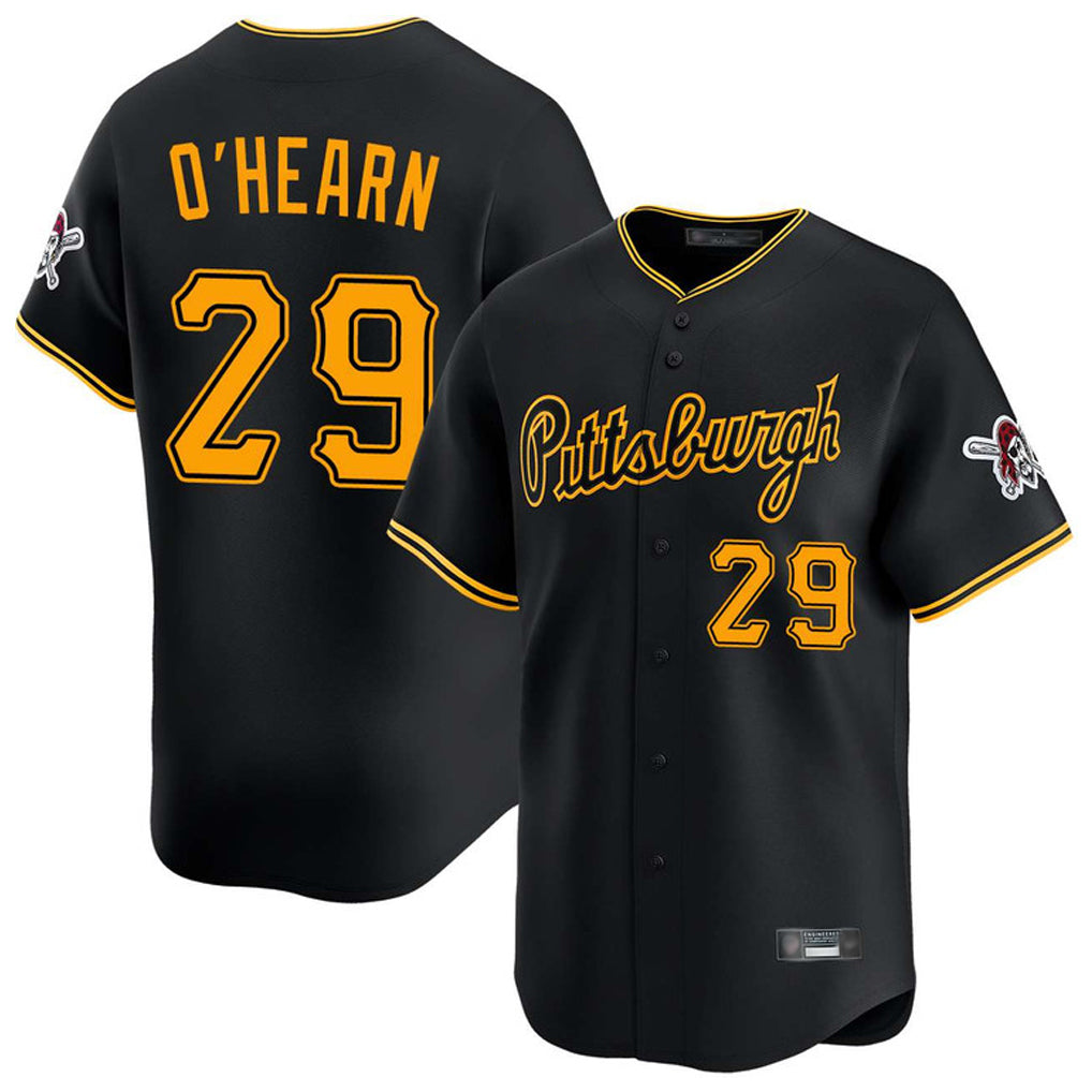 Davalo P.Pirates #29 Ryan O'Hearn Player Black Alt Home Limited Stitched Jerseys