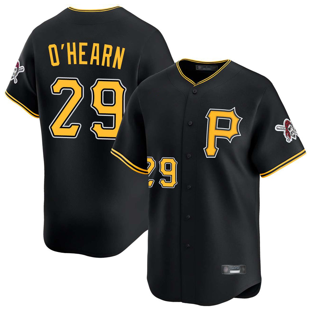 Davalo P.Pirates #29 Ryan O'Hearn Player Black Alternate Limited Game Stitched Jerseys