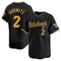 Davalo P.Pirates #2 Spencer Horwitz Player Black Alt Home Limited Stitched Jerseys