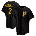 Davalo P.Pirates #2 Spencer Horwitz Player Black Alternate 2025 Home Game Stitched Jerseys