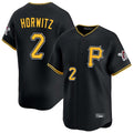 Davalo P.Pirates #2 Spencer Horwitz Player Black Alternate Limited Game Stitched Jerseys