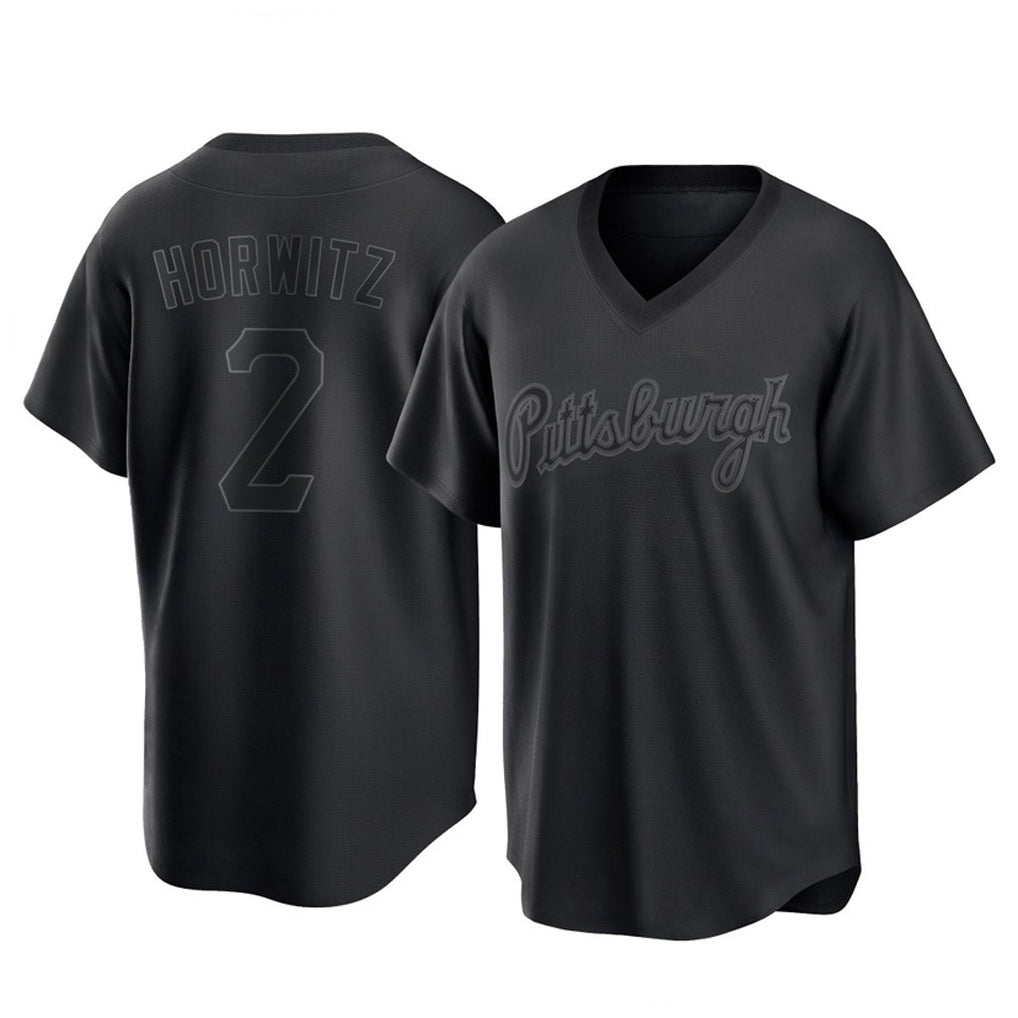 Davalo P.Pirates #2 Spencer Horwitz Player Black Fashion Home Game Stitched Jerseys