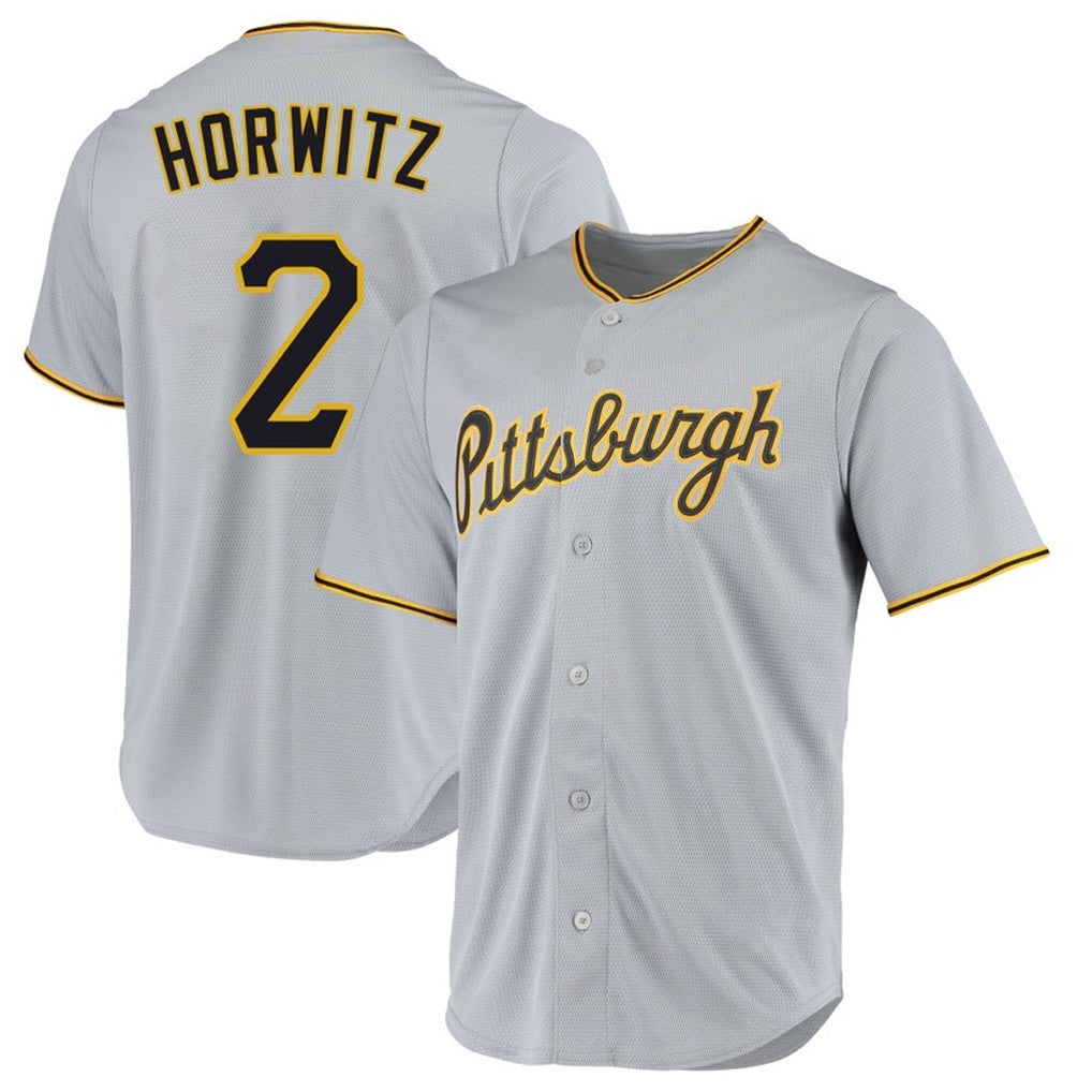 Davalo P.Pirates #2 Spencer Horwitz Player Gray Road Home Game Stitched Jerseys