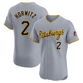 Davalo P.Pirates #2 Spencer Horwitz Player Gray Road Home Limited Elite Stitched Jerseys