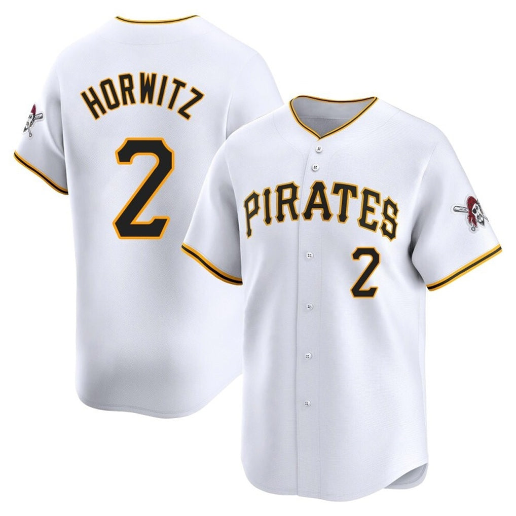 Davalo P.Pirates #2 Spencer Horwitz Player White Home Limited Stitched Jerseys