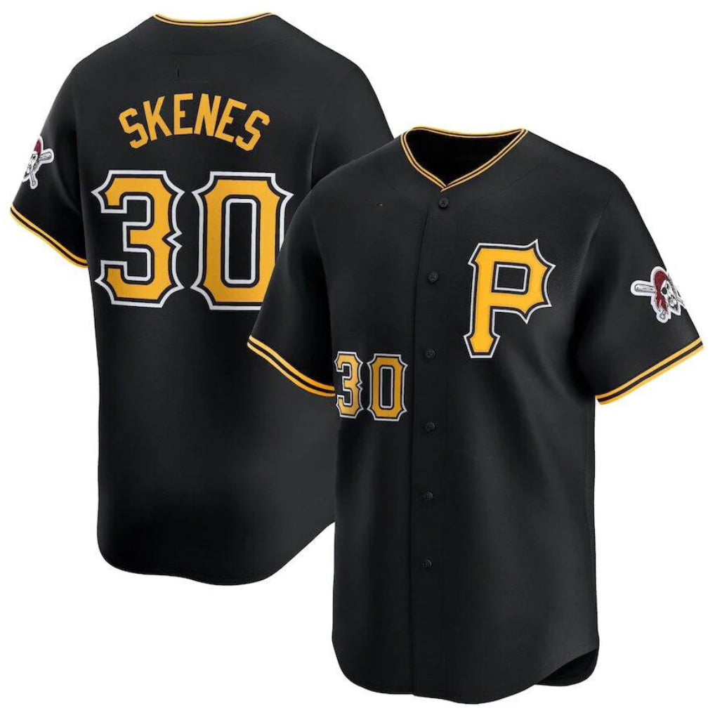 Davalo P.Pirates #30 Paul Skenes Player Black Alt Limited Home Stitched Jerseys