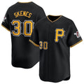 Davalo P.Pirates #30 Paul Skenes Player Black Alt Limited Home Stitched Jerseys
