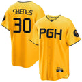 Davalo P.Pirates #30 Paul Skenes Player Gold City Connect Home Limited Stitched Jerseys