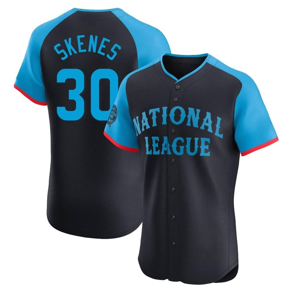 Davalo P.Pirates #30 Paul Skenes Player Navy National League All-Star Home Limited Elite Stitched Jerseys