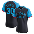 Davalo P.Pirates #30 Paul Skenes Player Navy National League All-Star Home Limited Elite Stitched Jerseys