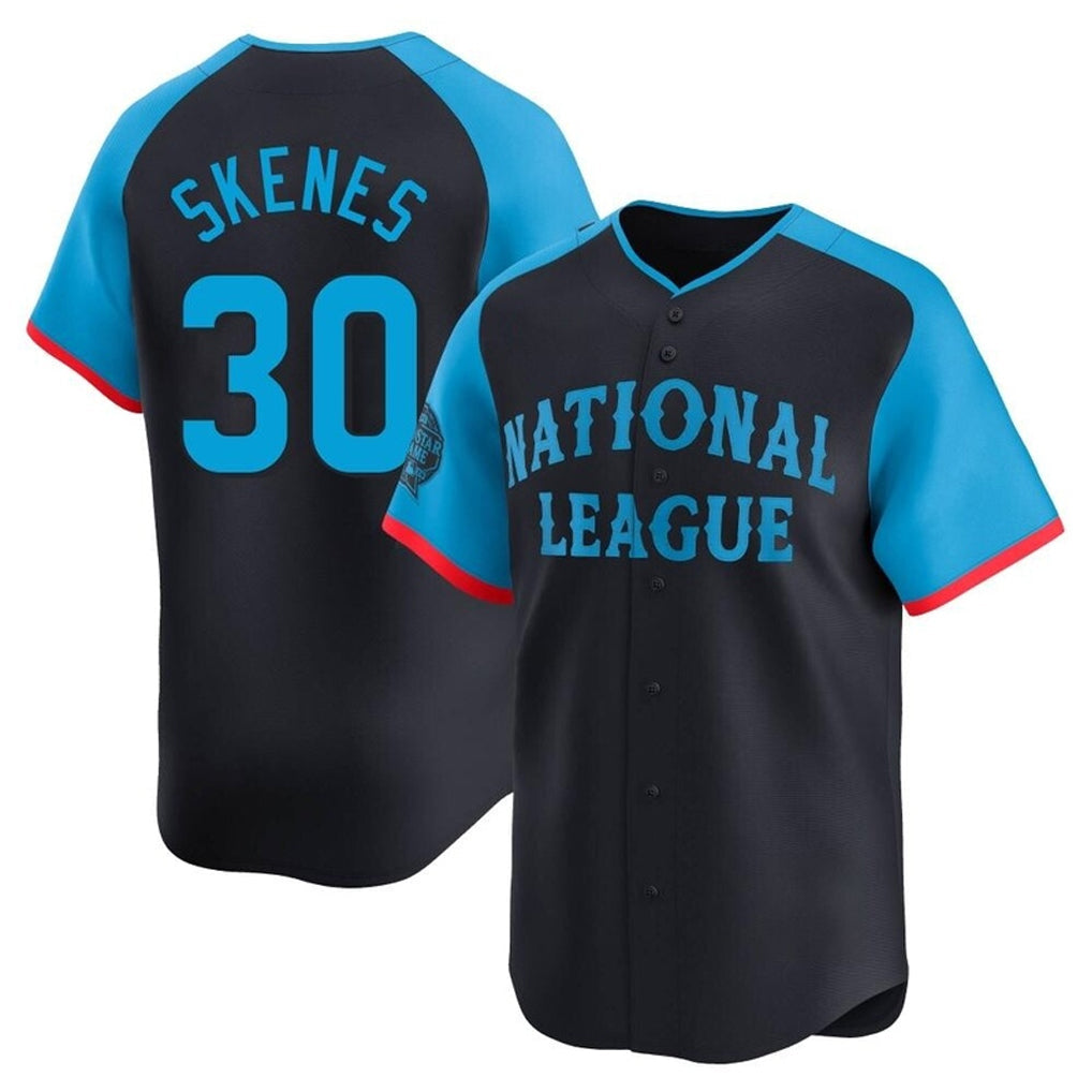 Davalo P.Pirates #30 Paul Skenes Player Navy National League All-Star Home Limited Stitched Jerseys