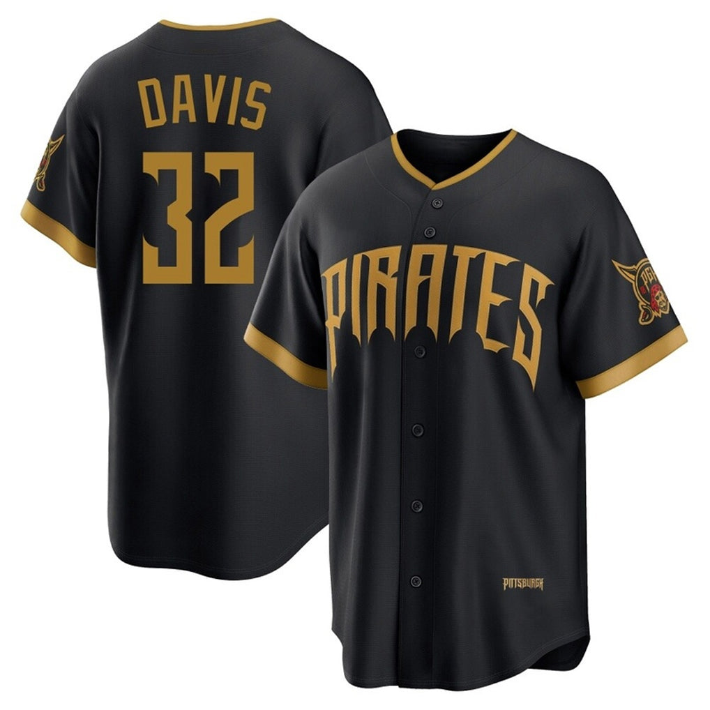 Davalo P.Pirates #32 Henry Davis Player Black 2026 City Connect Home Game Stitched Jerseys