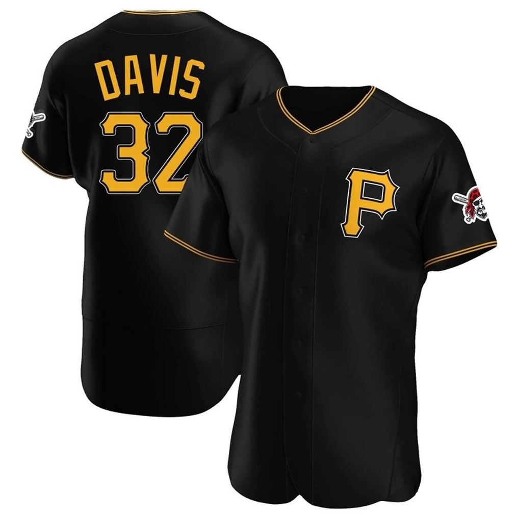 Davalo P.Pirates #32 Henry Davis Player Black Alternate 2025 Home Limited Elite Stitched Jerseys