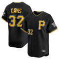 Davalo P.Pirates #32 Henry Davis Player Black Alternate Limited Game Stitched Jerseys