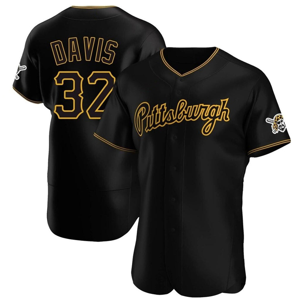Davalo P.Pirates #32 Henry Davis Player Black Home Limited Elite Stitched Jerseys