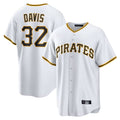 Davalo P.Pirates #32 Henry Davis Player White Home Game Stitched Jerseys